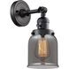 Franklin Restoration Small Bell LED 5 inch Matte Black Sconce Wall Light, Franklin Restoration