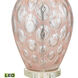 Bayside 31 inch 150.00 watt Pink with Clear Table Lamp Portable Light