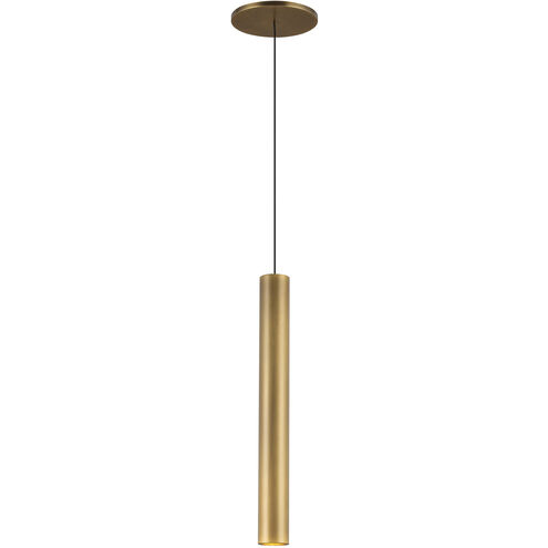 Mason LED 1.63 inch Vintage Brass Pendant Ceiling Light