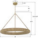 Oakley 1 Light 48 inch Soft Gold Chandelier Ceiling Light