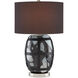 Schiappa 25 inch 150 watt Black/White Table Lamp Portable Light