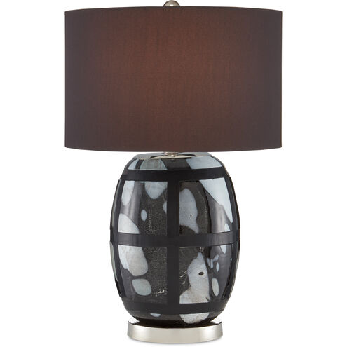 Schiappa 25 inch 150 watt Black/White Table Lamp Portable Light