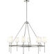 Adorra 8 Light 40 inch Polished Nickel Chandelier Ceiling Light