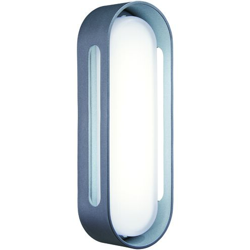 Floating Oval LED 5 inch Sand Silver ADA Wall Sconce Wall Light, Outdoor