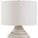 Azura 21 inch 150 watt Ivory and Antique Brass Table Lamp Portable Light