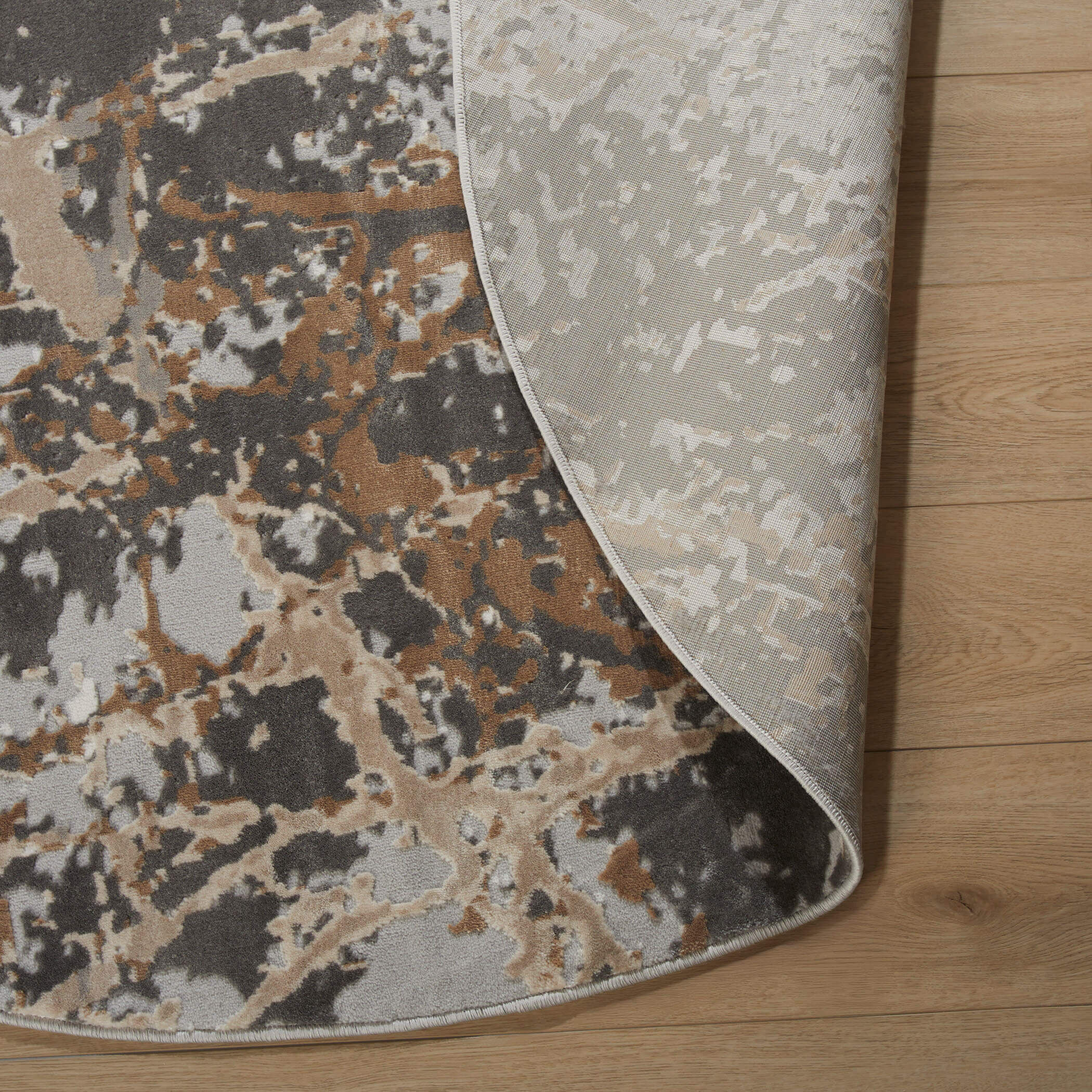 Besni Mineral Tones Rug in 7 Round