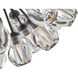 Elise LED 27.25 inch Black Chandelier Ceiling Light, Semi-Flush Mount