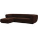Zandro Brown Sectional, Left
