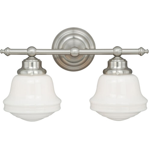 Huntley 2 Light 16 inch Satin Nickel Bathroom Light Wall Light