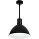 RLM Black / White Recessed Stem Mounted LED Shade in 3000K, 2000, 24 in.