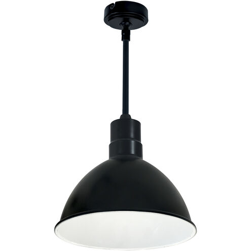 RLM Black / White Recessed Stem Mounted LED Shade in 3000K, 2000, 24 in.