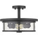 Savannah 2 Light 13.75 inch Bronze Semi Flush Mount Ceiling Light