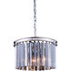 Sydney 3 Light 16 inch Polished Nickel Pendant Ceiling Light in Silver Shade, Urban Classic