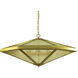 Nova 6 Light 36 inch Brushed Brass Dining Chandelier Ceiling Light