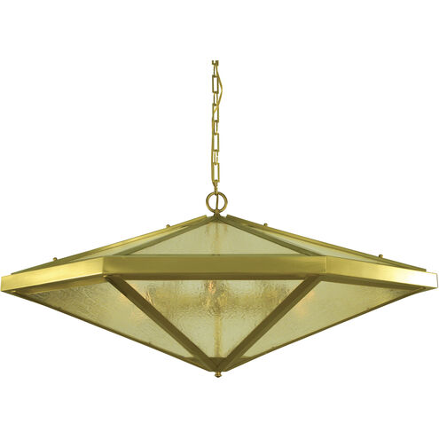 Nova 6 Light 36 inch Brushed Brass Dining Chandelier Ceiling Light