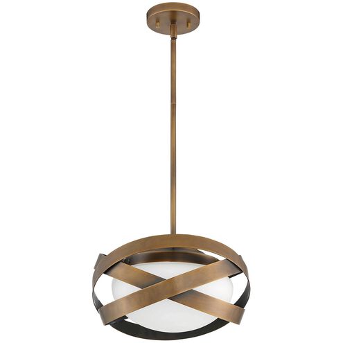 Saturn 1 Light 13 inch Brass Pendant Ceiling Light
