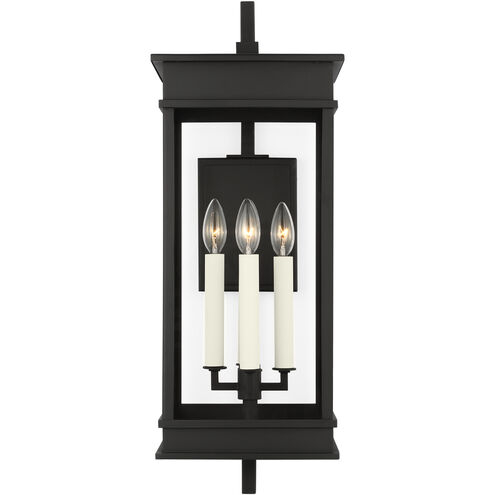 C&M by Chapman & Myers Cupertino 4 Light 25.63 inch Textured Black Outdoor Wall Lantern