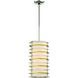 Levels LED 10 inch Polished Nickel W/Honey Gold Mini Pendant Ceiling Light