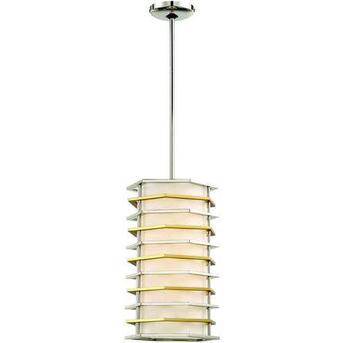 Levels LED 10 inch Polished Nickel W/Honey Gold Mini Pendant Ceiling Light