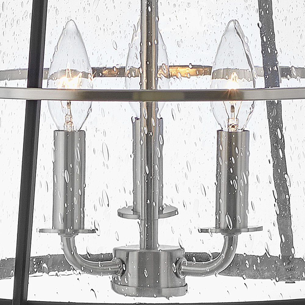 Tournon 3 Light 15 inch Brushed Nickel with Black Indoor Pendant Ceiling Light