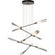 Flight 10 Light 39.9 inch White and Sterling Pendant Ceiling Light, Small