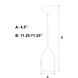 Milano LED 4.5 inch Satin Nickel Mini Pendant Ceiling Light
