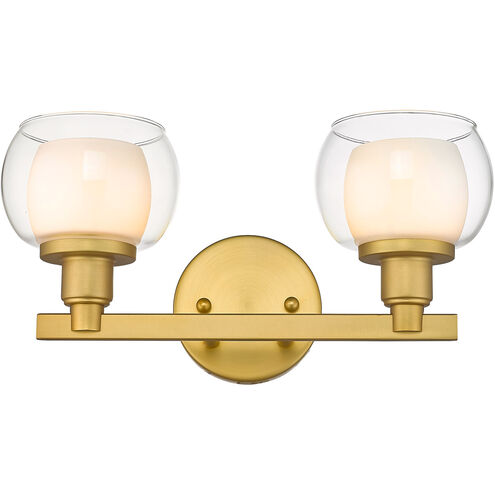 Cairo LED 15 inch Satin Gold Bath Vanity Light Wall Light