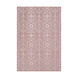 Norval 156 X 108 inch Blush/Rose Rugs, Viscose and Wool