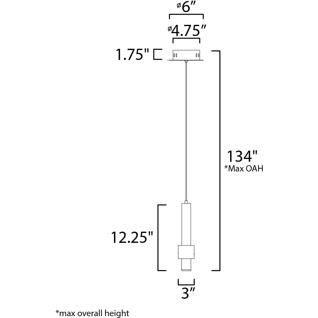 Reveal LED 3 inch Satin Nickel and Satin Brass Single Pendant Ceiling Light