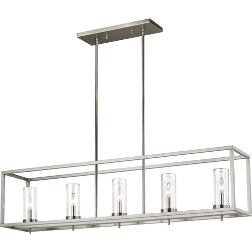 Sean Lavin Zire 5 Light 48 inch Brushed Nickel Island Pendant Ceiling Light