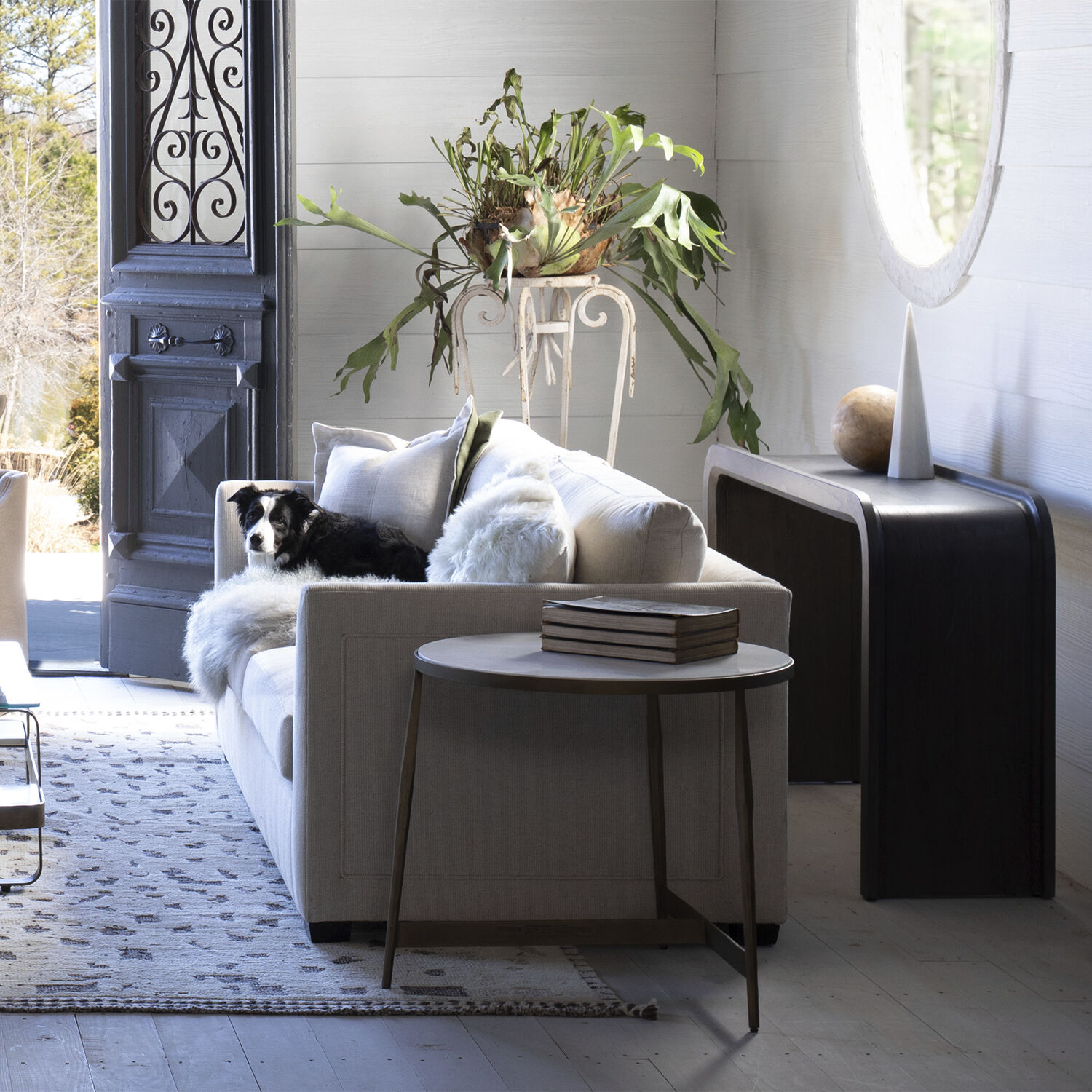 Norman 61 X 16 inch Cerused Ash Console Table