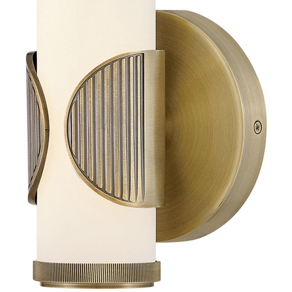 Femi LED 4.75 inch Lacquered Brass Bath Light Wall Light