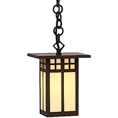 Glasgow 1 Light 6 inch Antique Brass Pendant Ceiling Light in Amber Mica