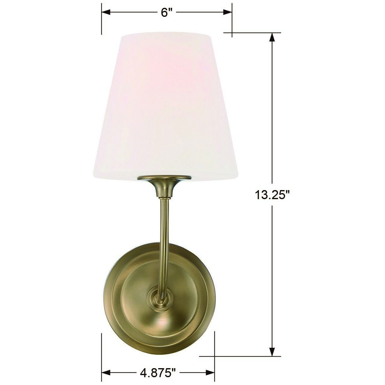 Sylvan Sconce Wall Light in Vibrant Gold
