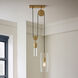 Gravity 1 Light 14.25 inch Modern Brass Pendant Ceiling Light
