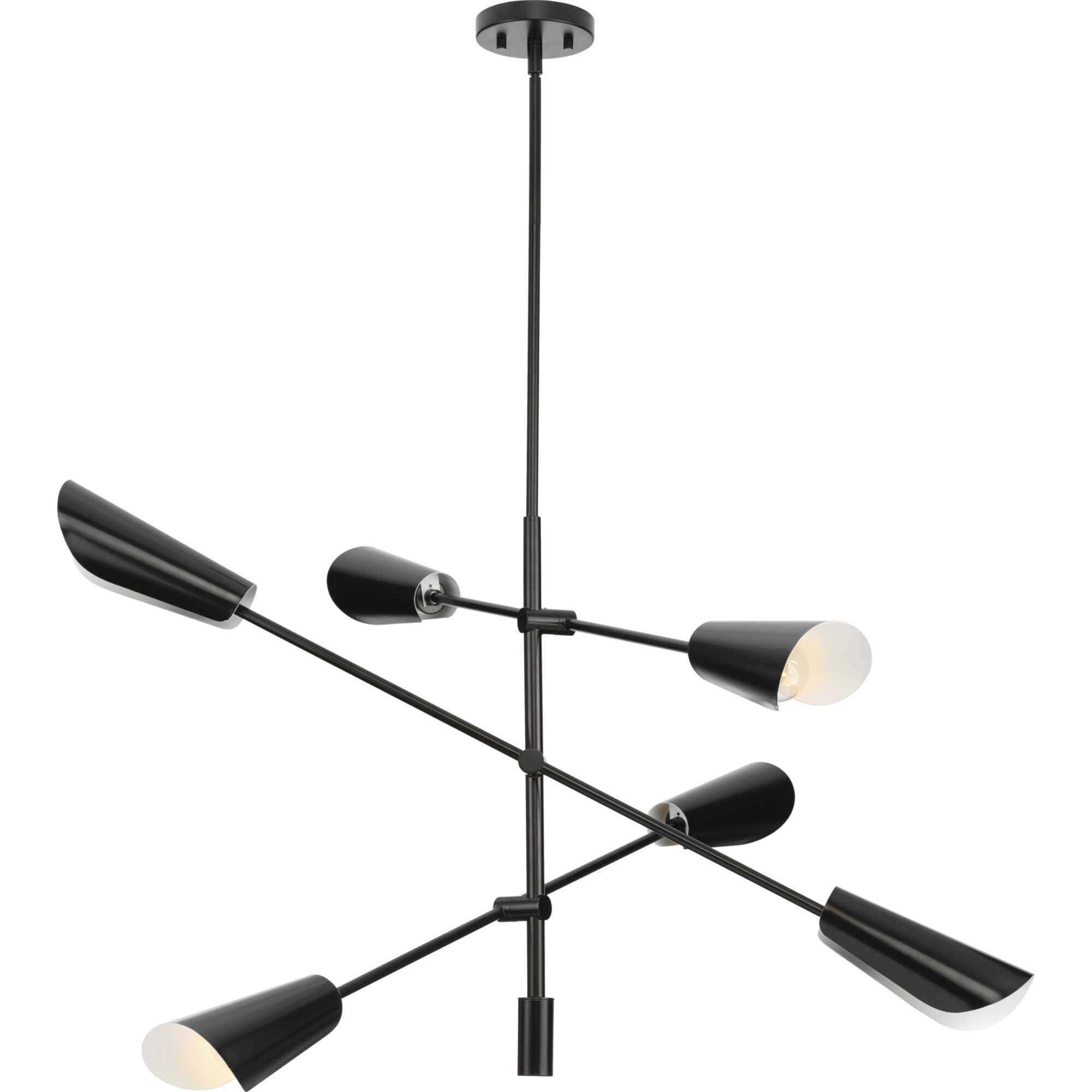 Cornett LED 44.12 inch Matte Black Chandelier Ceiling Light