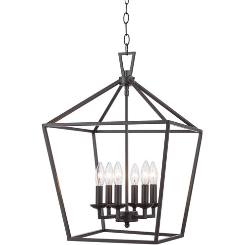 Lacey 6 Light 16 inch Rubbed Oil Bronze Pendant Ceiling Light