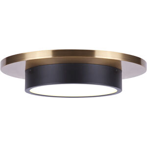 Canarm LED 12 inch Black/Gold Flush Mount Ceiling Light