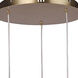 Teardrop 11.4 inch Brass Pendant Ceiling Light