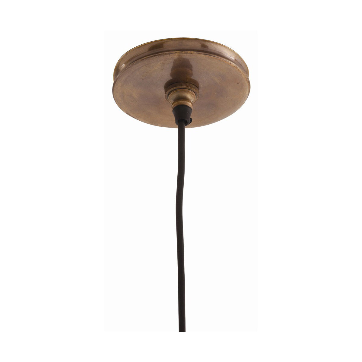 Ice 1 Light 7 inch Antique Brass Pendant Ceiling Light, Large