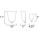 Essentials - 2058x 1 Light 10 inch Satin Nickel Wall Sconce Wall Light