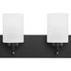 Merry 6 Light 48 inch Matte Black Bath Vanity Light Wall Light