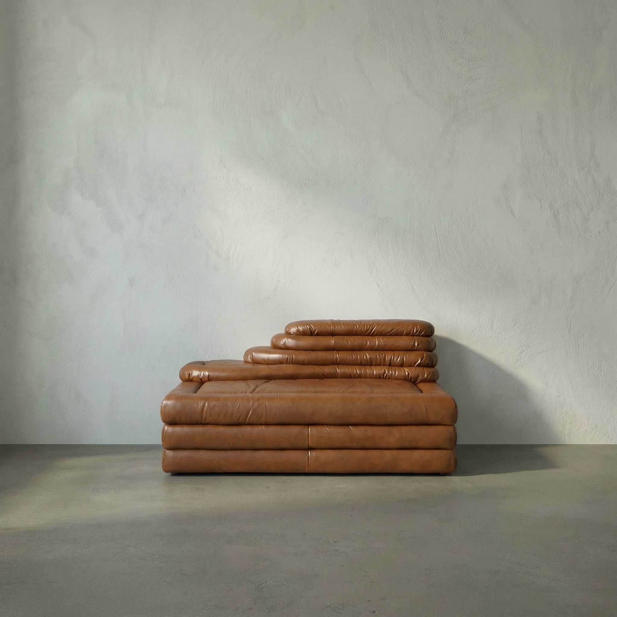 Bandera Roche Tan Modular Sofa, Left