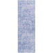 Amelie 94 X 31 inch Lavender/Dark Blue/Denim Washable Rug
