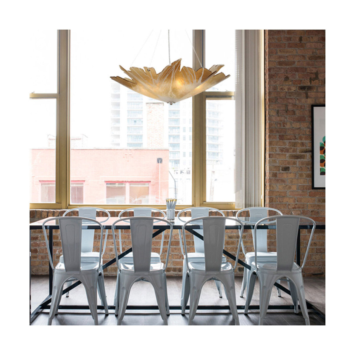 Champagne Leaf 3 Light 30 inch Autumn Wood Silver Chandelier Ceiling Light, Always