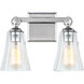 Sean Lavin Monterro 2 Light 13.5 inch Chrome Vanity Light Wall Light