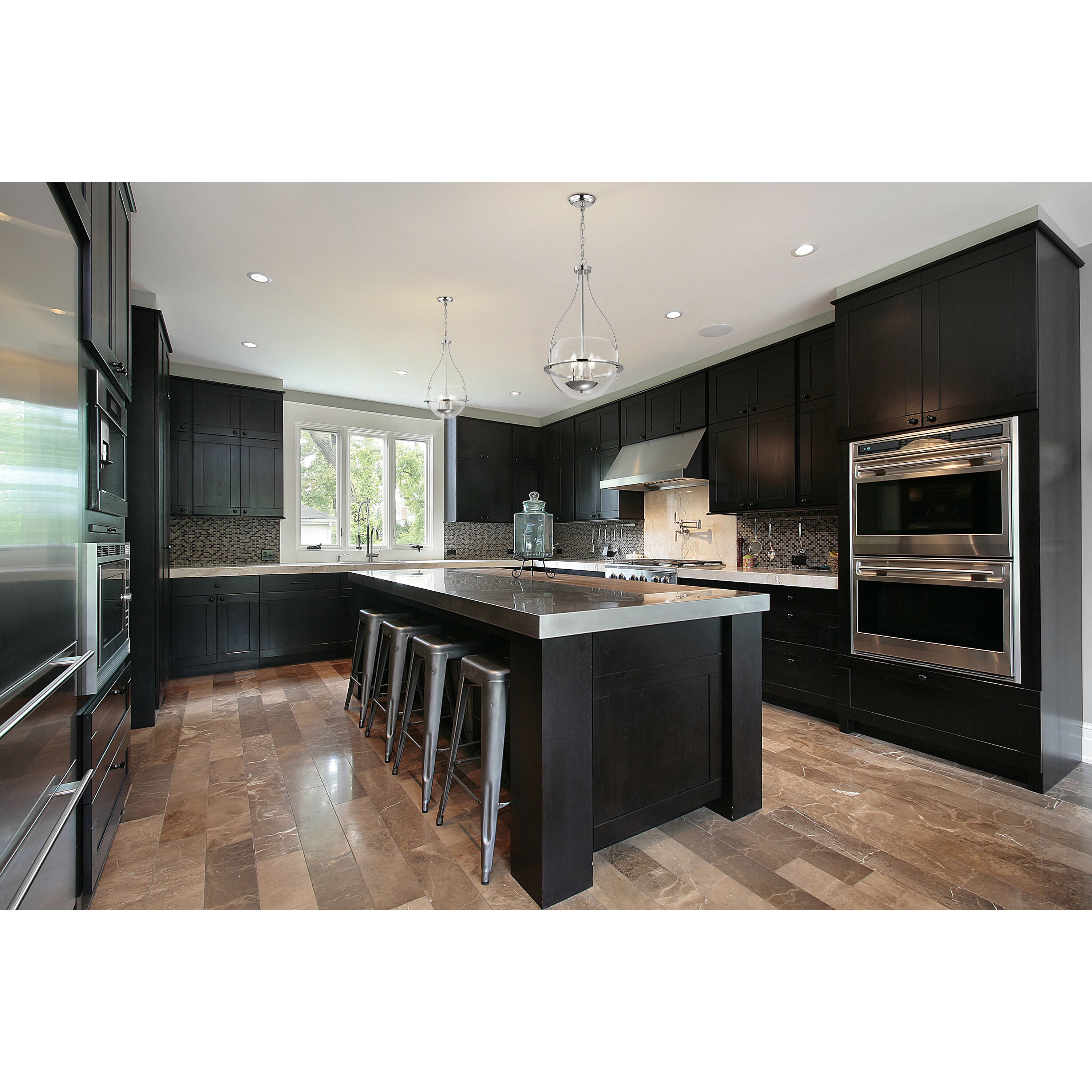 Amado 3 Light 14 inch Polished Nickel Pendant Ceiling Light