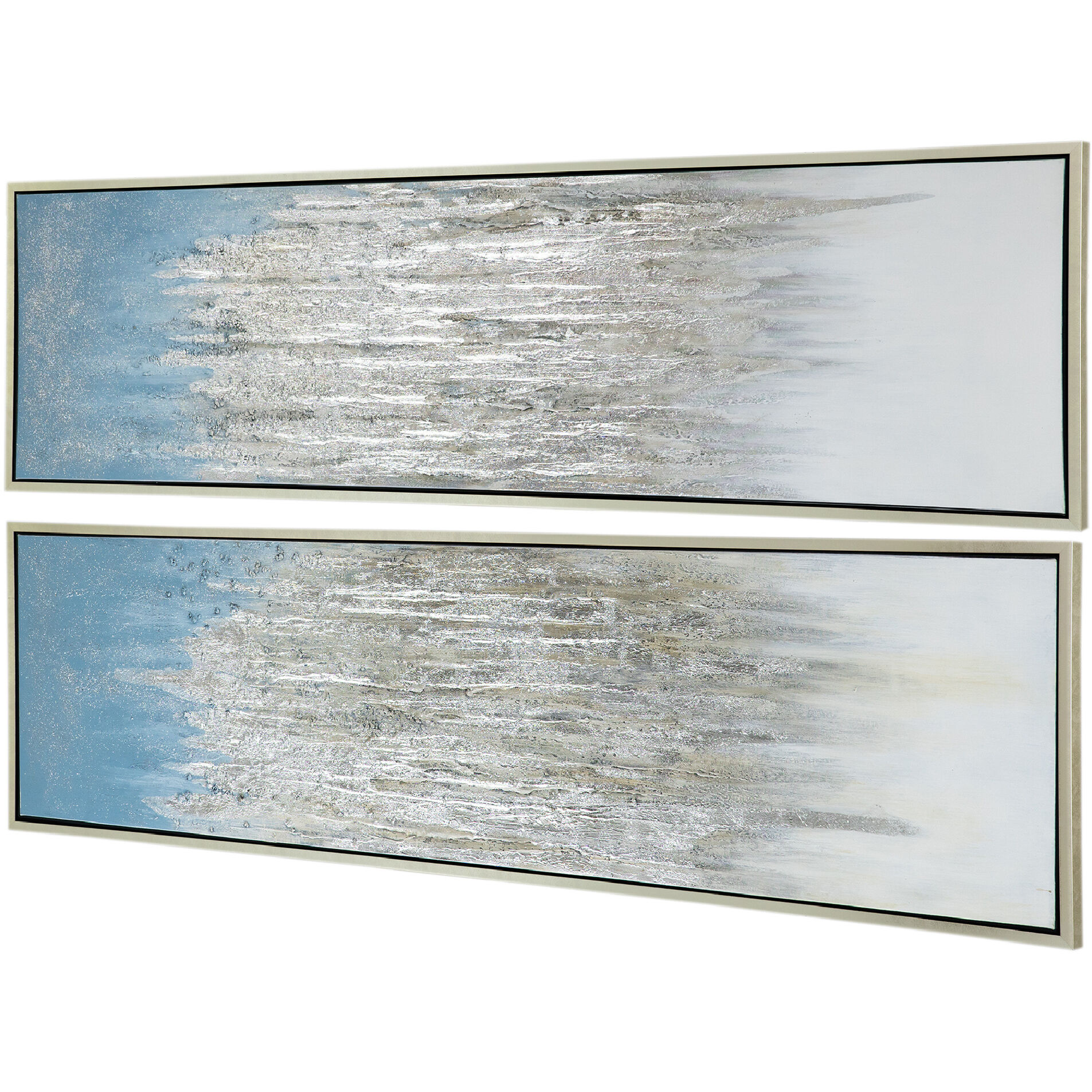 Dhalia Blue/Silver Wall Art