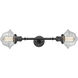 Franklin Restoration Small Oxford LED 17 inch Oil Rubbed Bronze Bath Vanity Light Wall Light in Clear Glass, Franklin Restoration