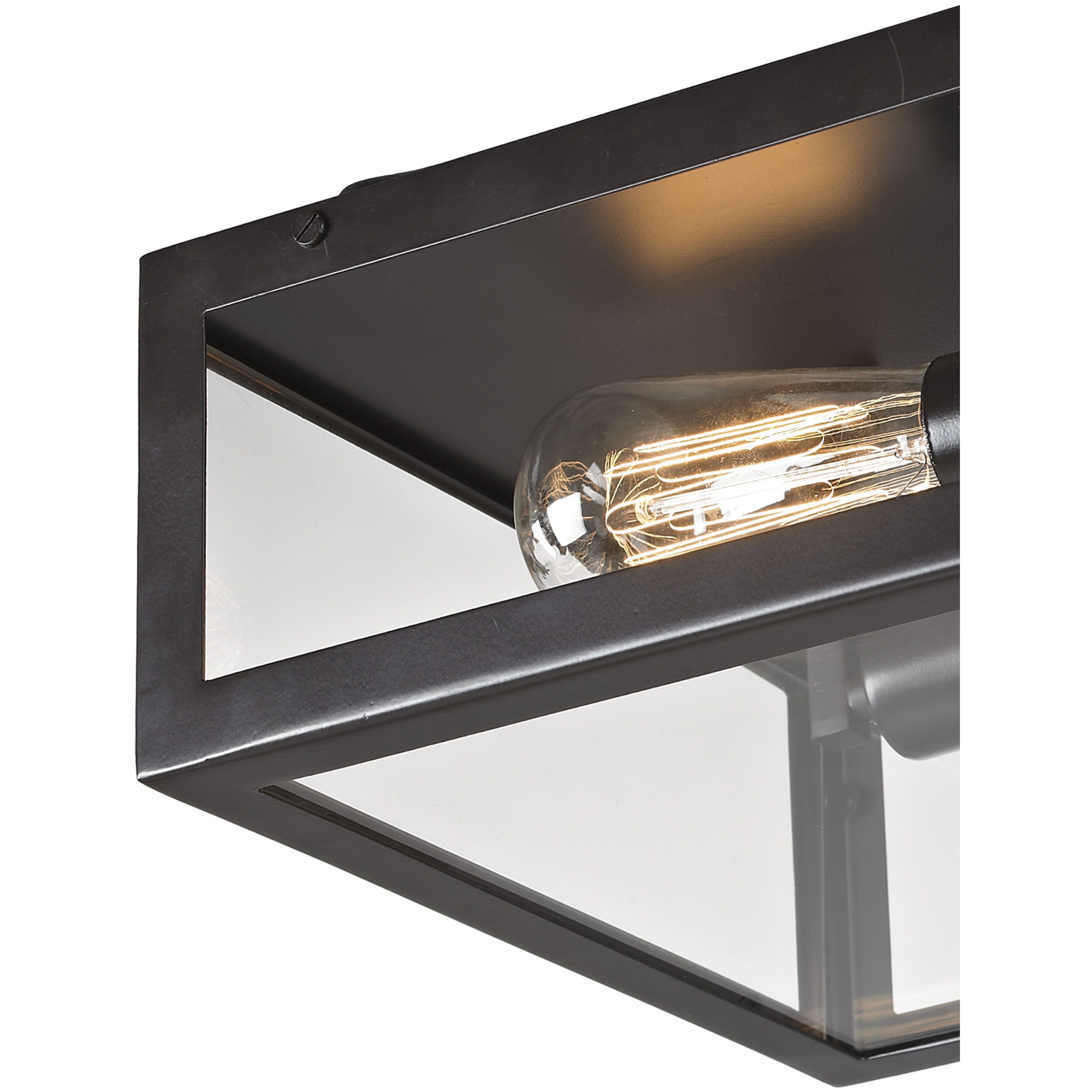 Parameters 2 Light 12 inch Oil Rubbed Bronze Flush Mount Ceiling Light